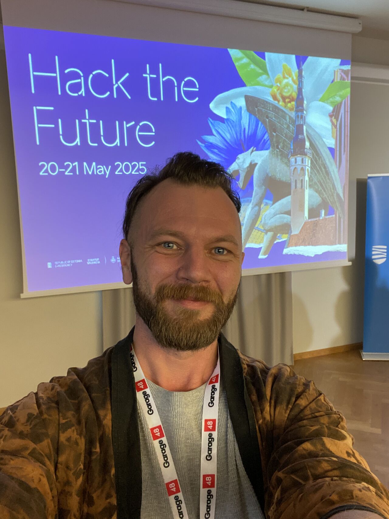 Alex Farlander at Hack the Future in Tallinn